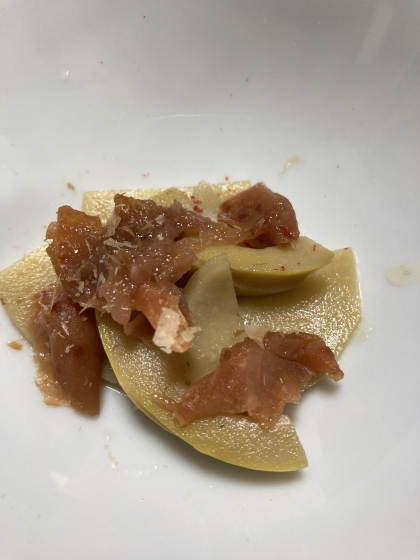 コレとぬる燗があれば幸せ！タケノコの梅肉おかか和え