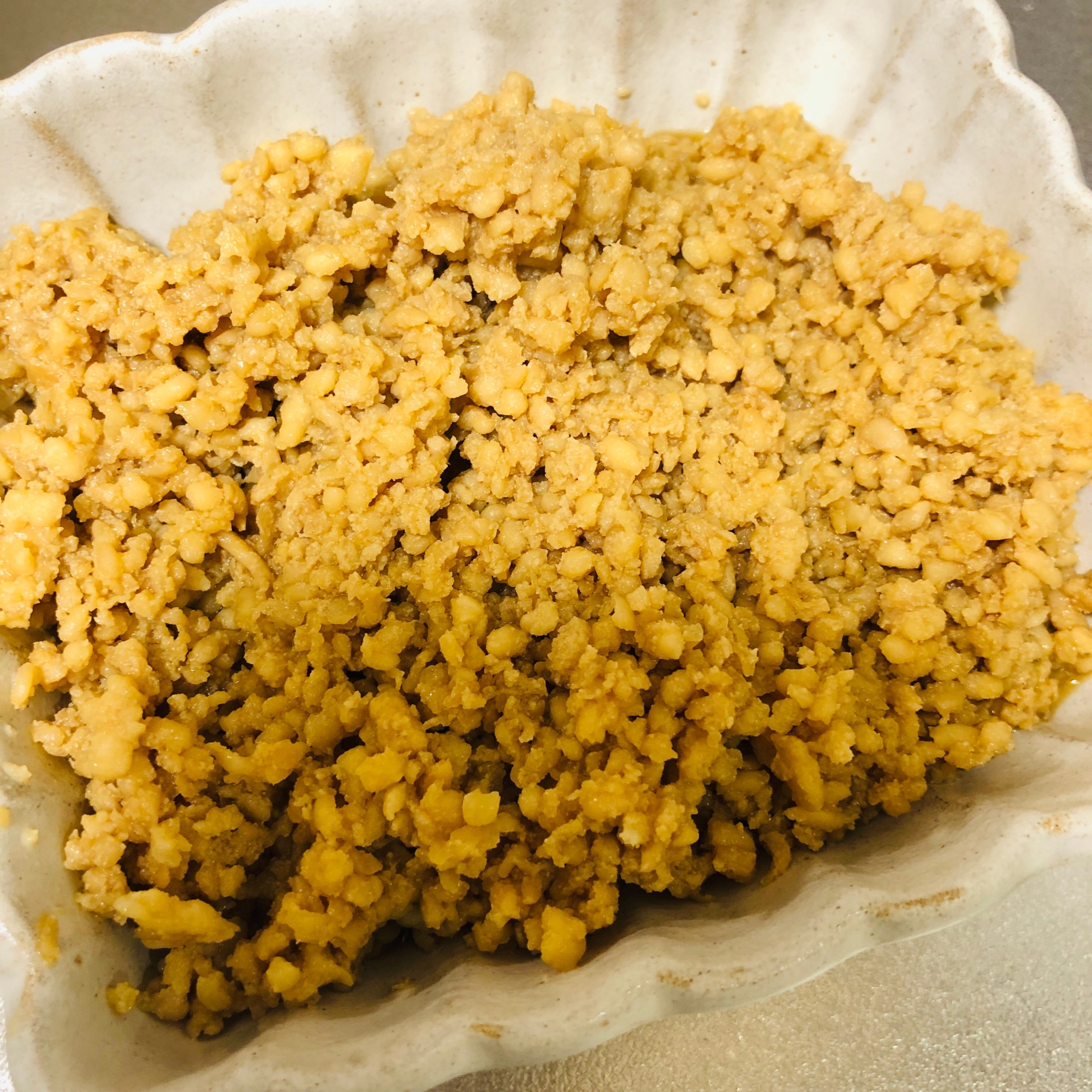 ぽろぽろ鶏と合い挽きのそぼろ