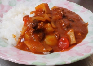 怪物くんにあこがれたトマトカレー