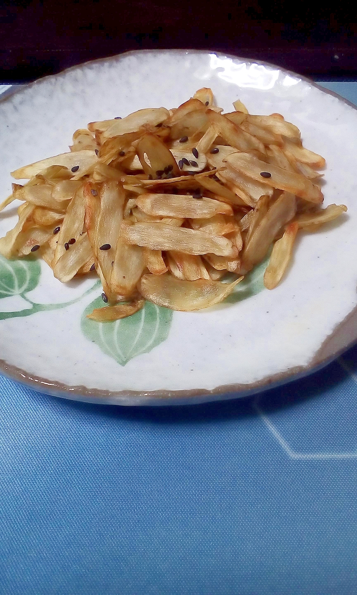 夫が作る牛蒡スナック