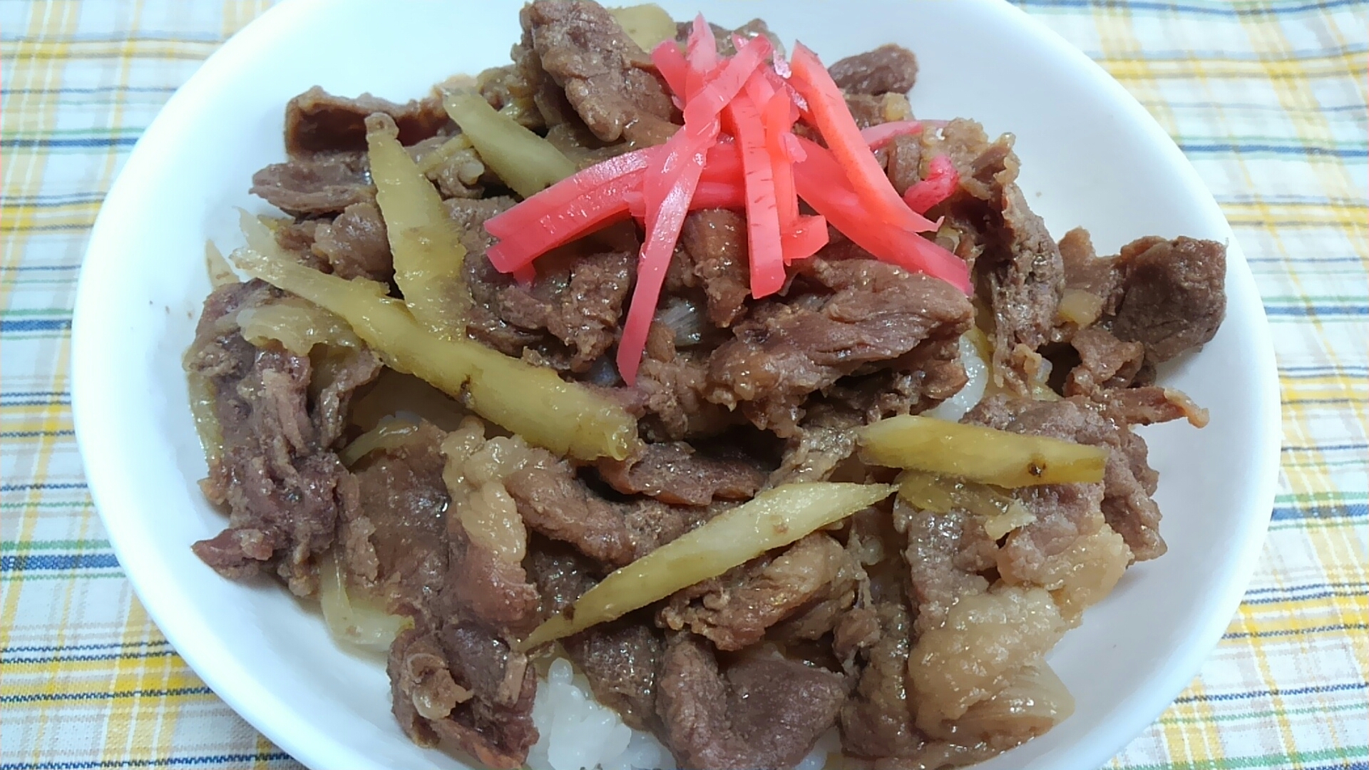 圧力鍋でお肉柔らか牛丼