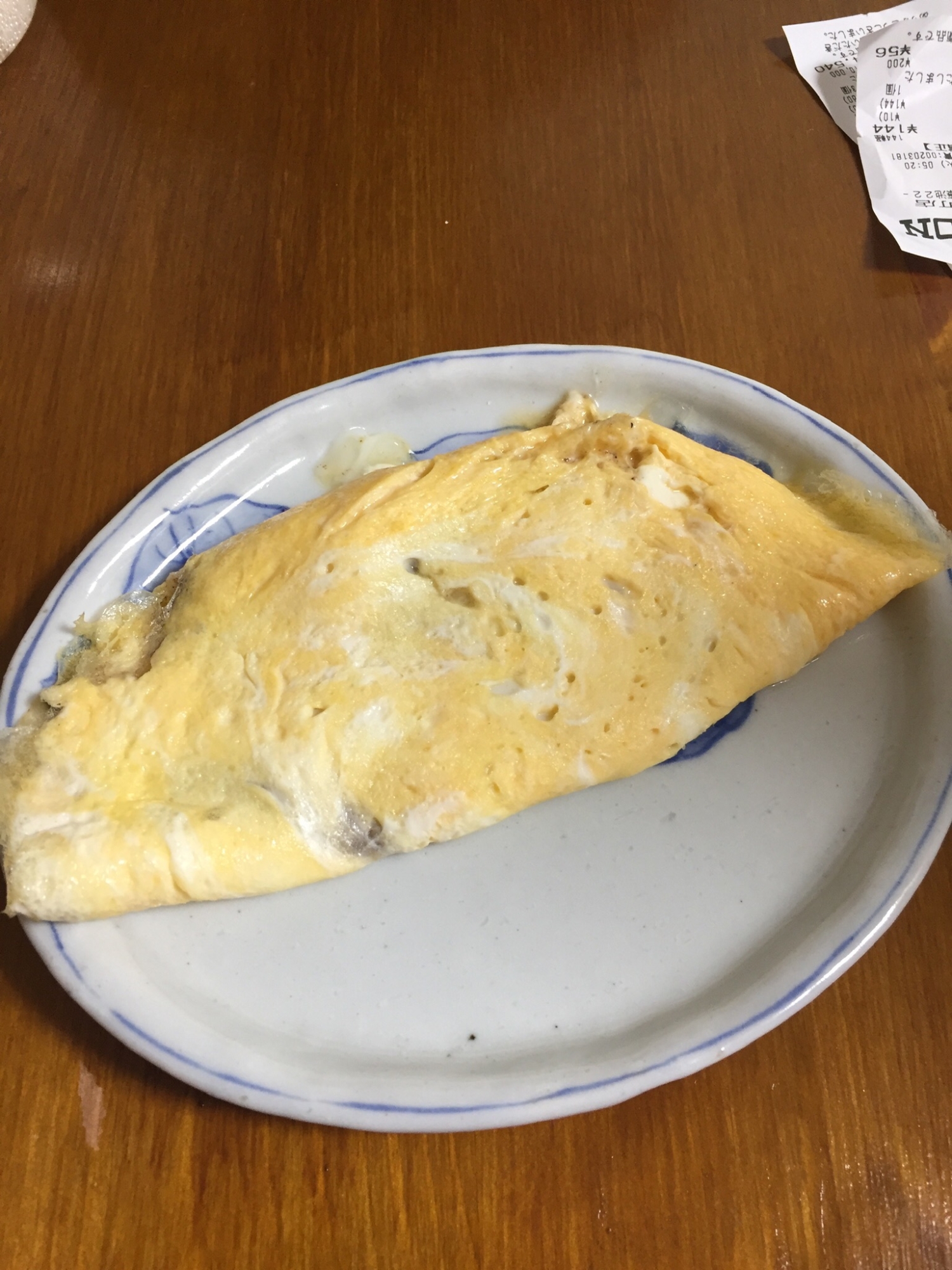 レンジで作るオムレツ