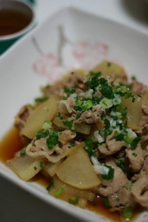 大根と豚肉のレンジ煮