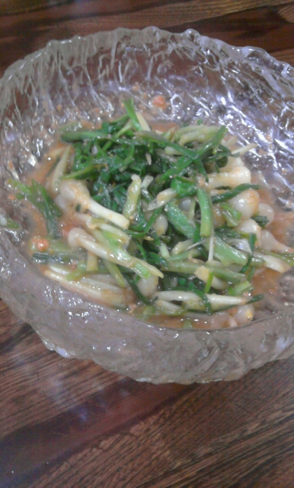 のびるの酢味噌和え