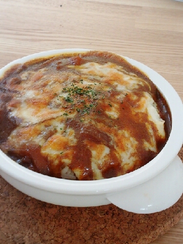 ホワイトソースをプラスで、クリーミーで美味しい！辛いカレーでも和らぎました☆