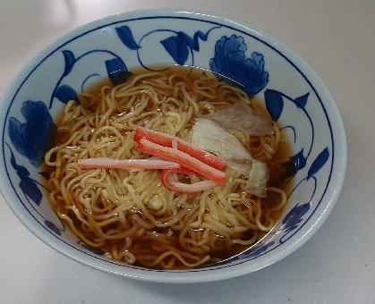 こんばんは✨冷やしラーメンっぽい具で、カニかまのせてラーメン作りました☘️子供がペロっと食べました♥️素敵なレシピ、ありがとうです(*´∇｀)ﾉ