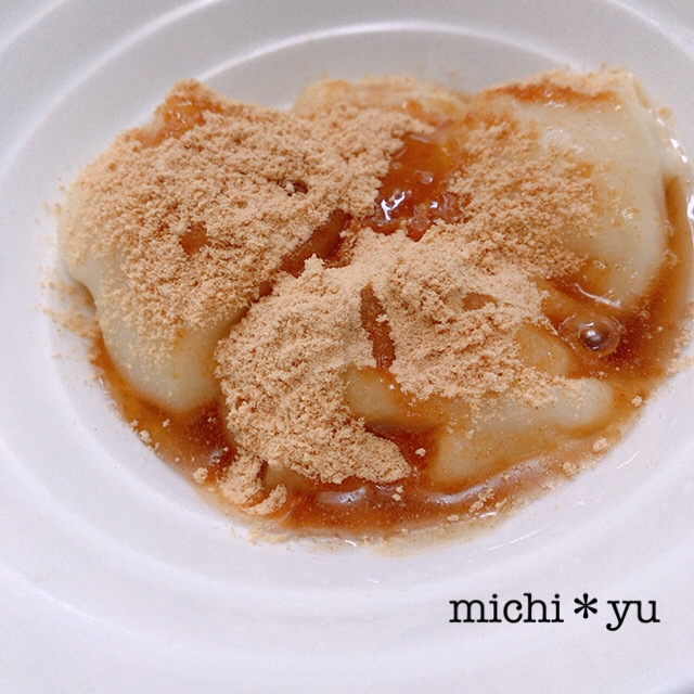 レンジで簡単 ぷるぷる豆乳きなこもち