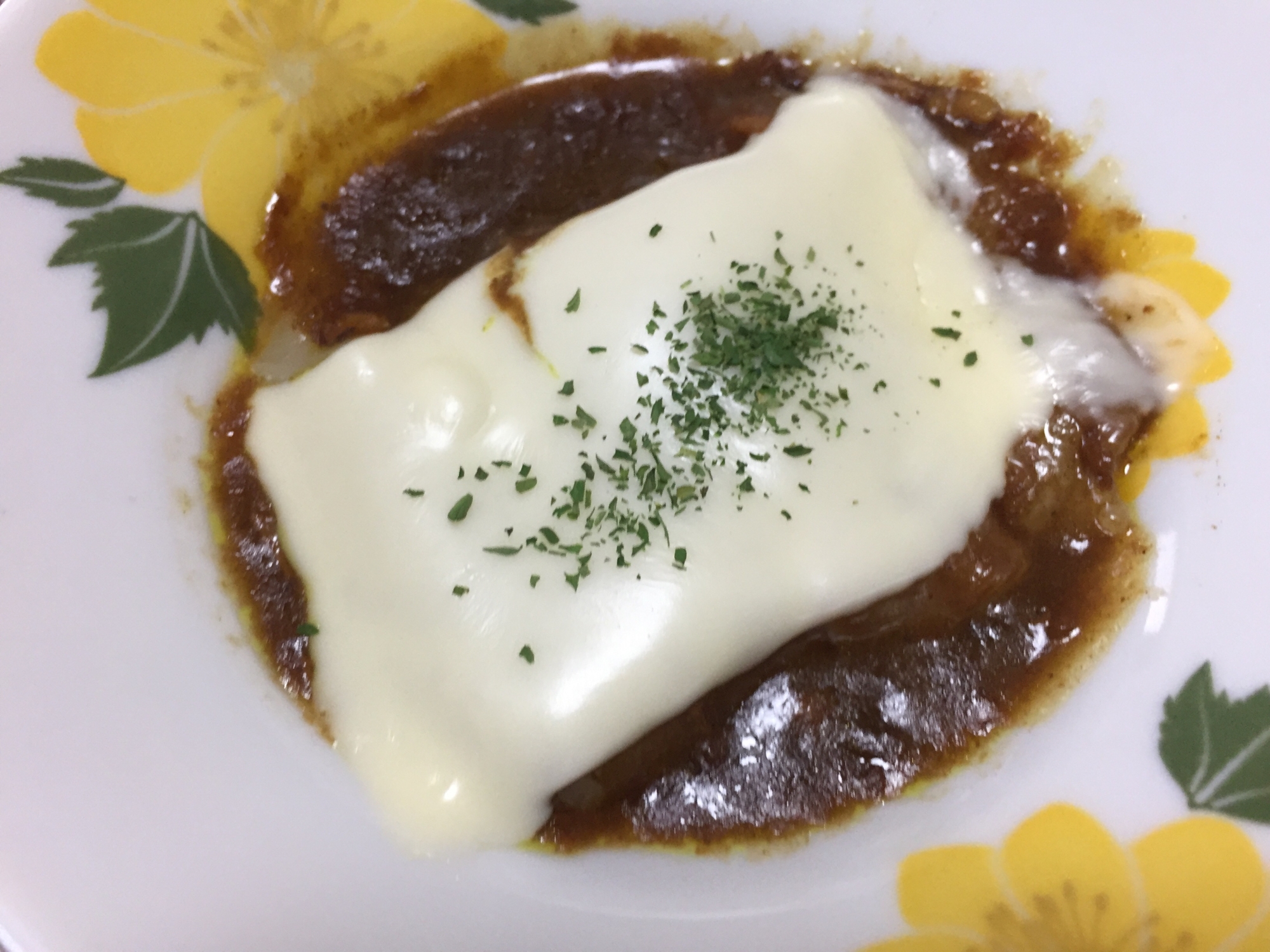 余ったカレーで☆チーズカレー餅☆