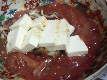 豆腐のトマト＆オニオンソース