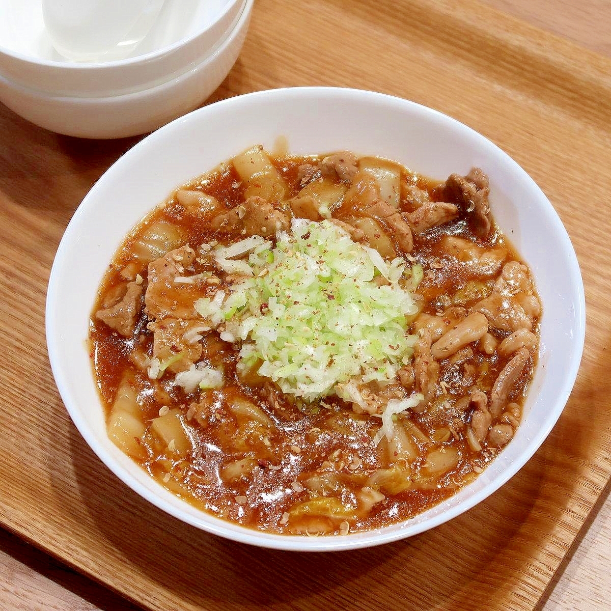 豚こまと白菜の麻婆風★減塩志向