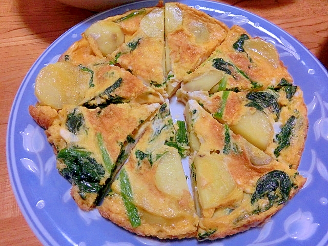 ほうれん草とじゃがいもの お手軽キッシュ レシピ 作り方 By もりくーん 楽天レシピ