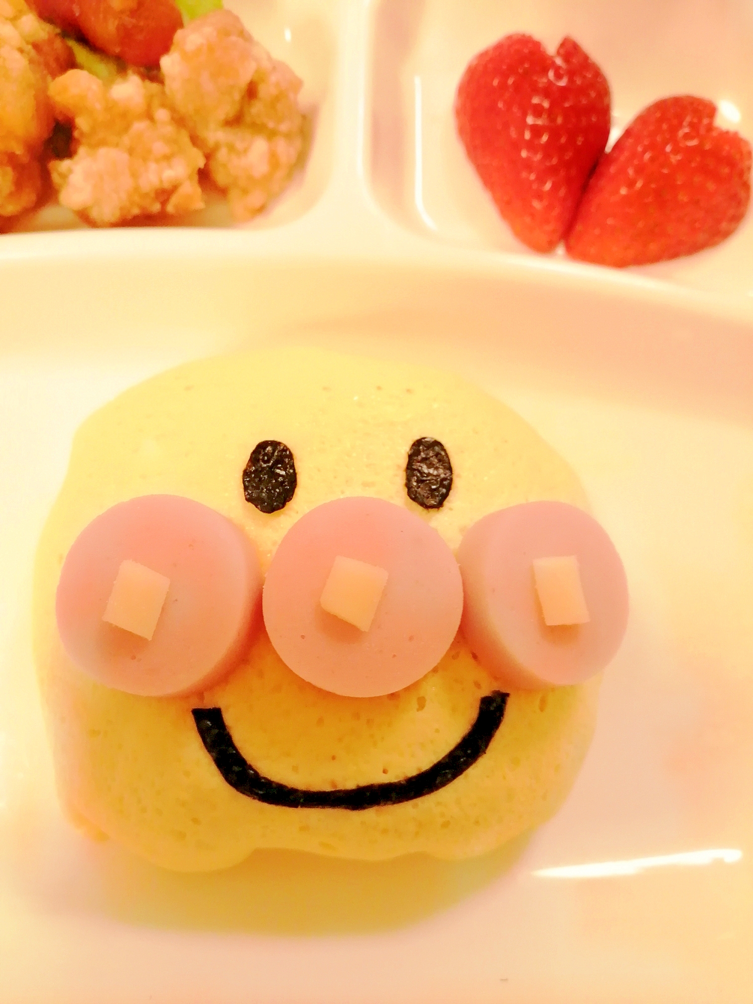 子供が喜ぶ アンパンマンのオムライス レシピ 作り方 By Mywayuayu 楽天レシピ