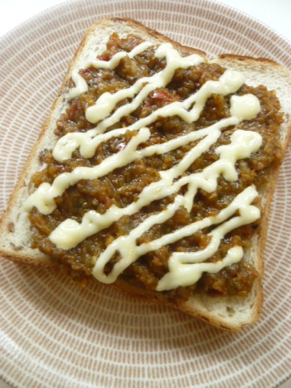 朝食に♪簡単カレートースト