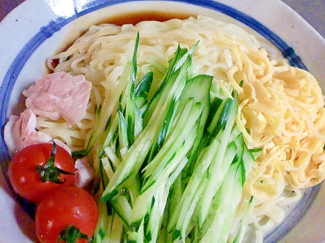 「マルちゃん正麺」で冷やし中華を作ってみた。