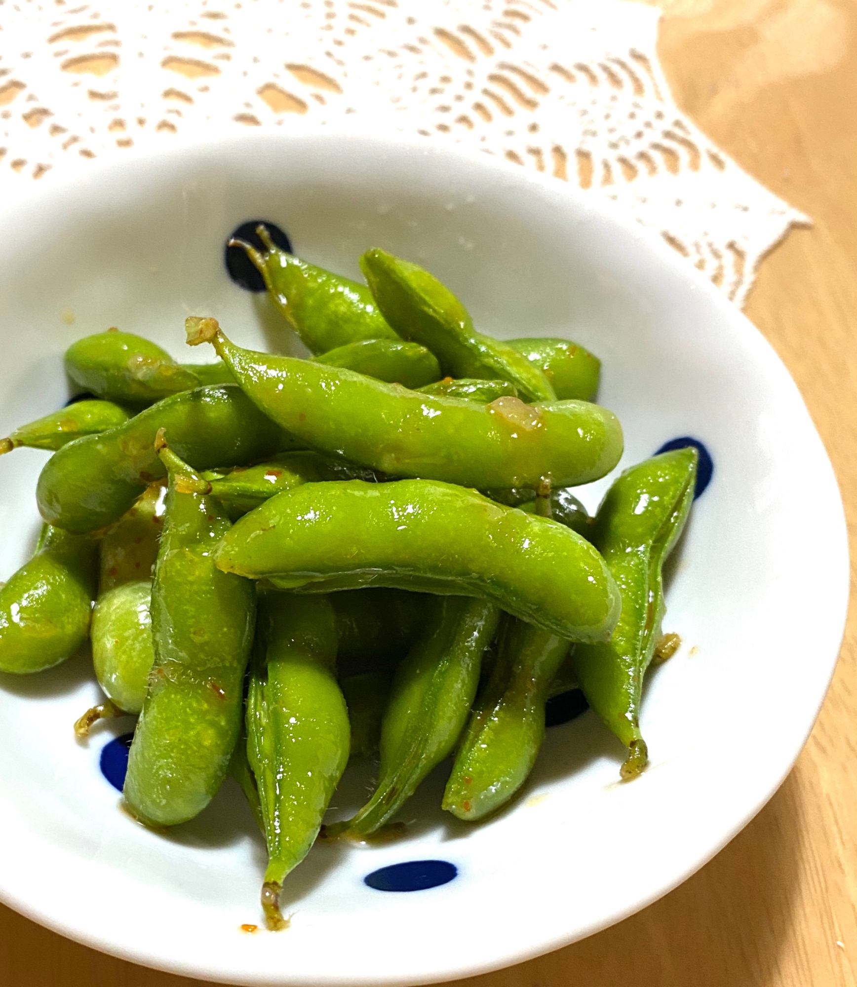 枝豆のピリ辛炒め