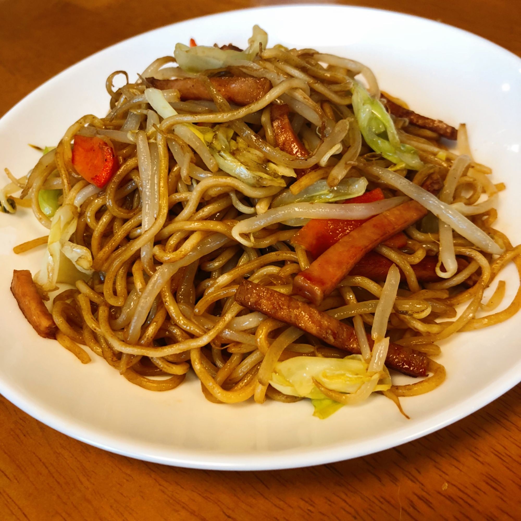 野菜たっぷりスパムの焼きそば☆