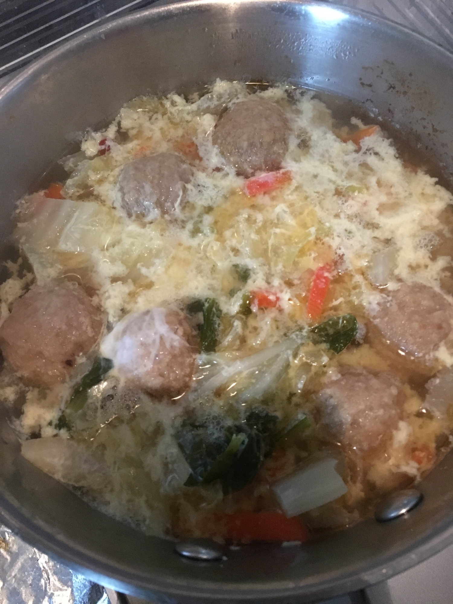 肉団子のあんかけスープ