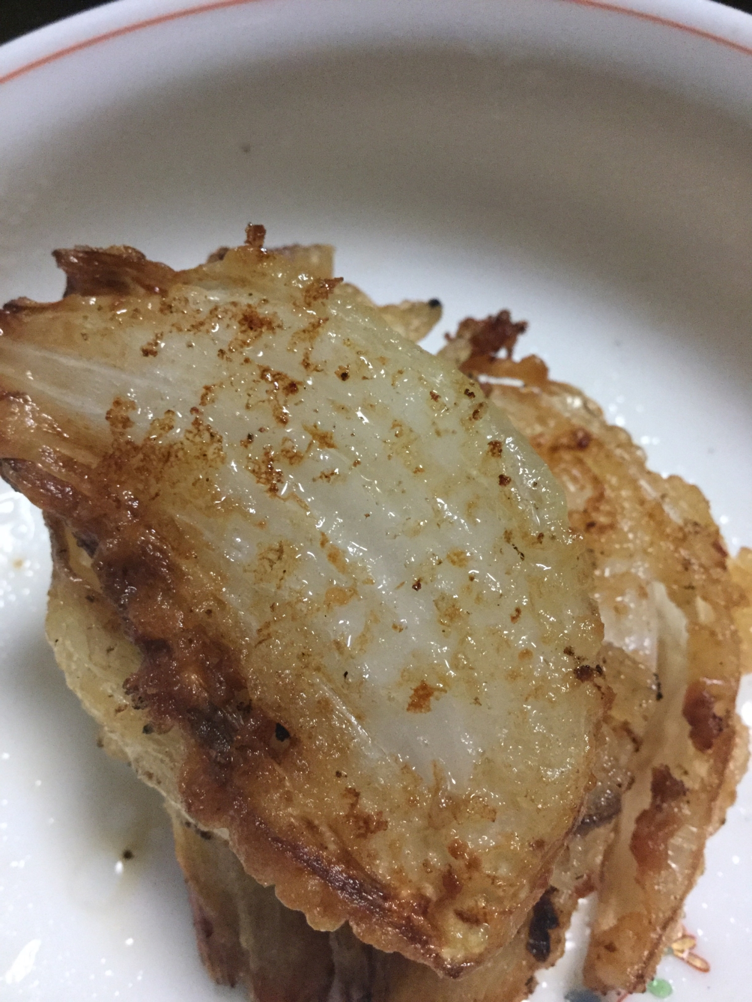 新玉ねぎの天ぷらチーズ風味