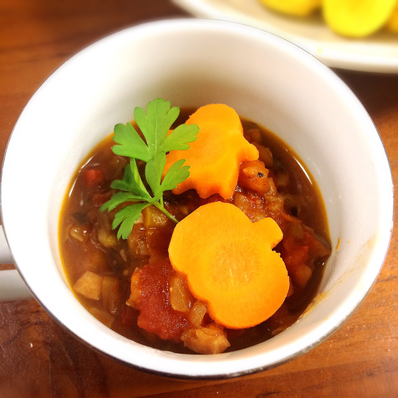 離乳食後期 ハロウィンミネストローネ レシピ 作り方 By Emipou 楽天レシピ