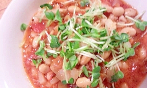 野菜たっぷり☆大豆と豚肉のチリコンカン風トマト煮♪