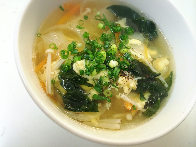 お野菜たっぷり☆ごま油香る優しい味のスープ