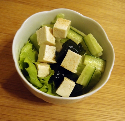 豆腐のサラダ♪