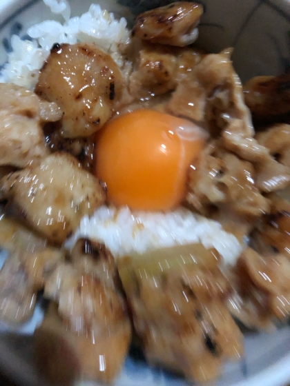 鶏もも肉と長ネギで！ねぎま丼ぶり♪