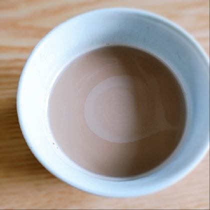 すりゴマ＆チョコシロップのコーヒー牛乳