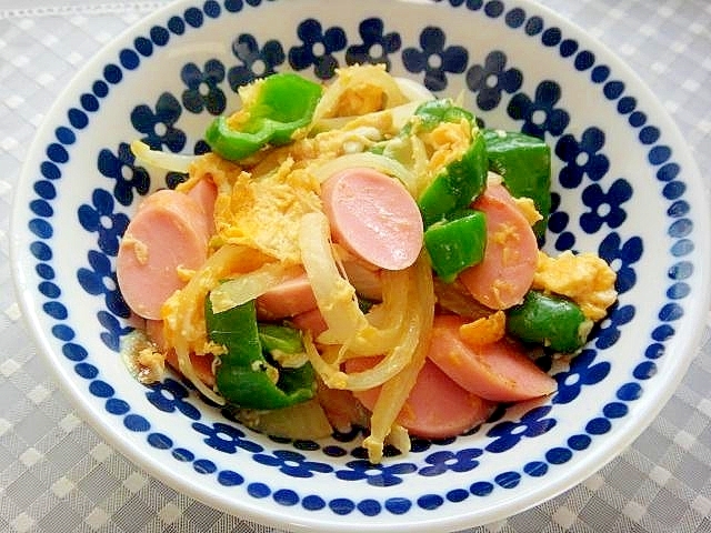玉ねぎ ソーセージ 卵