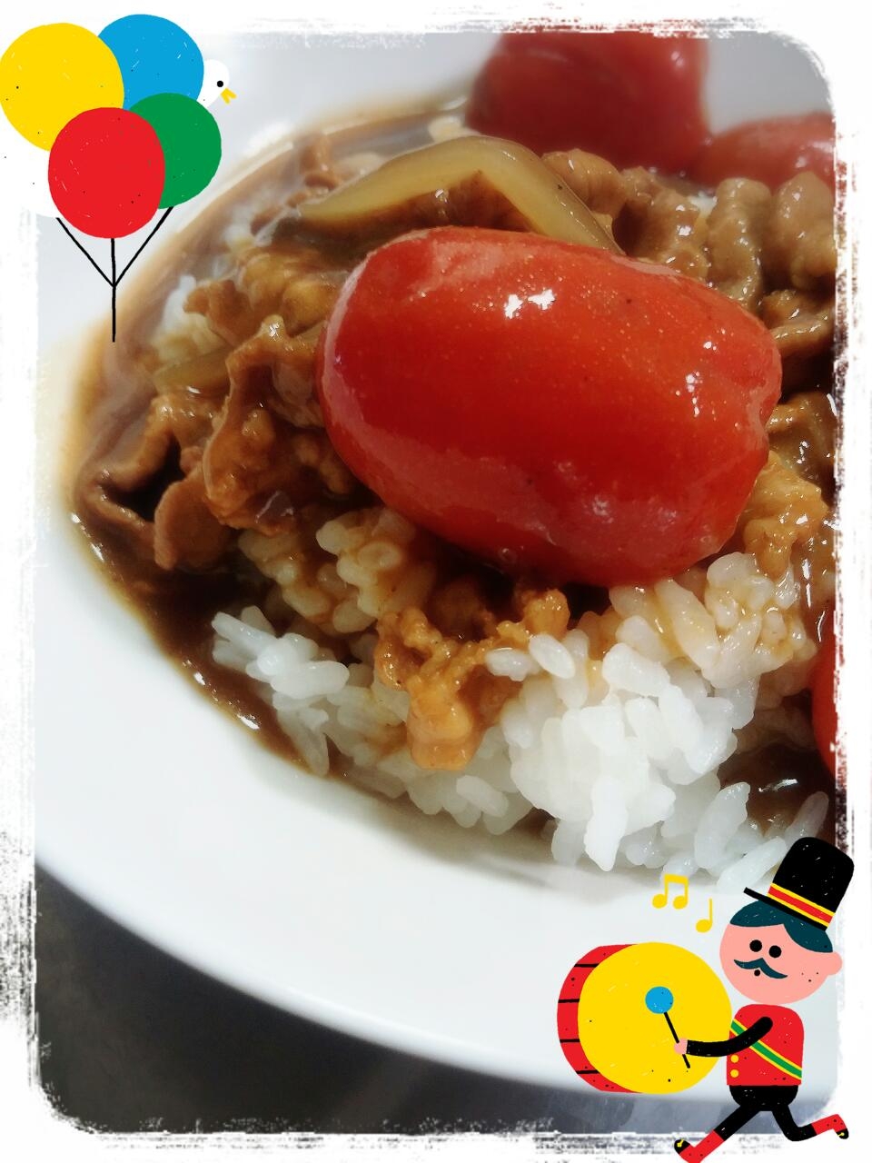 夏はコレっ(*ﾟ∀ﾟ)トマトカレー!!