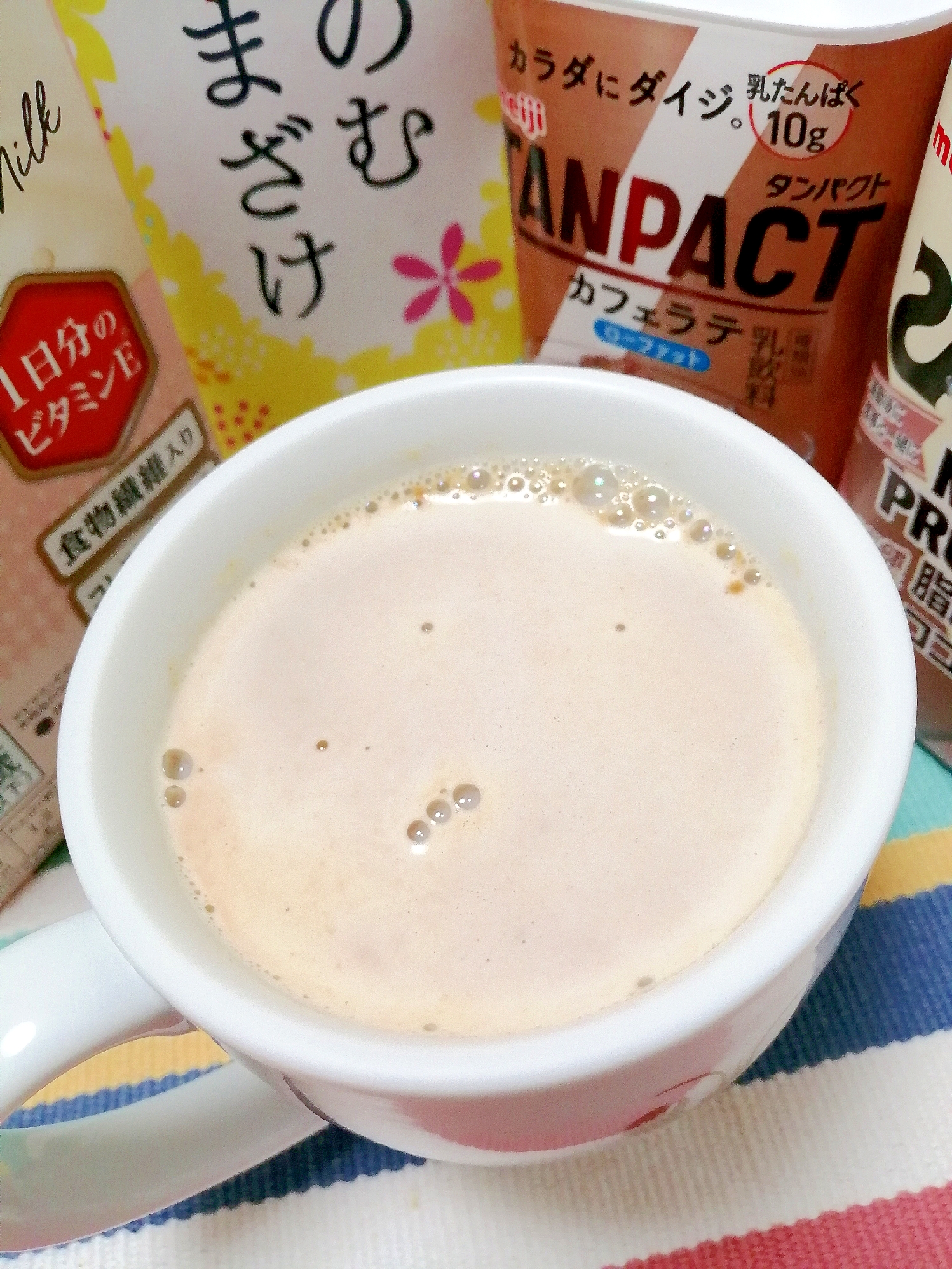 ホッと☆甘酒アーモンドミルクカフェモカ♪