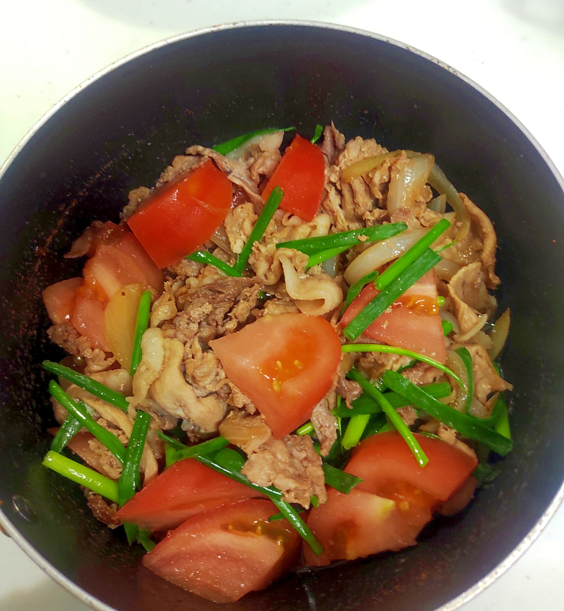 豚トマト炒め