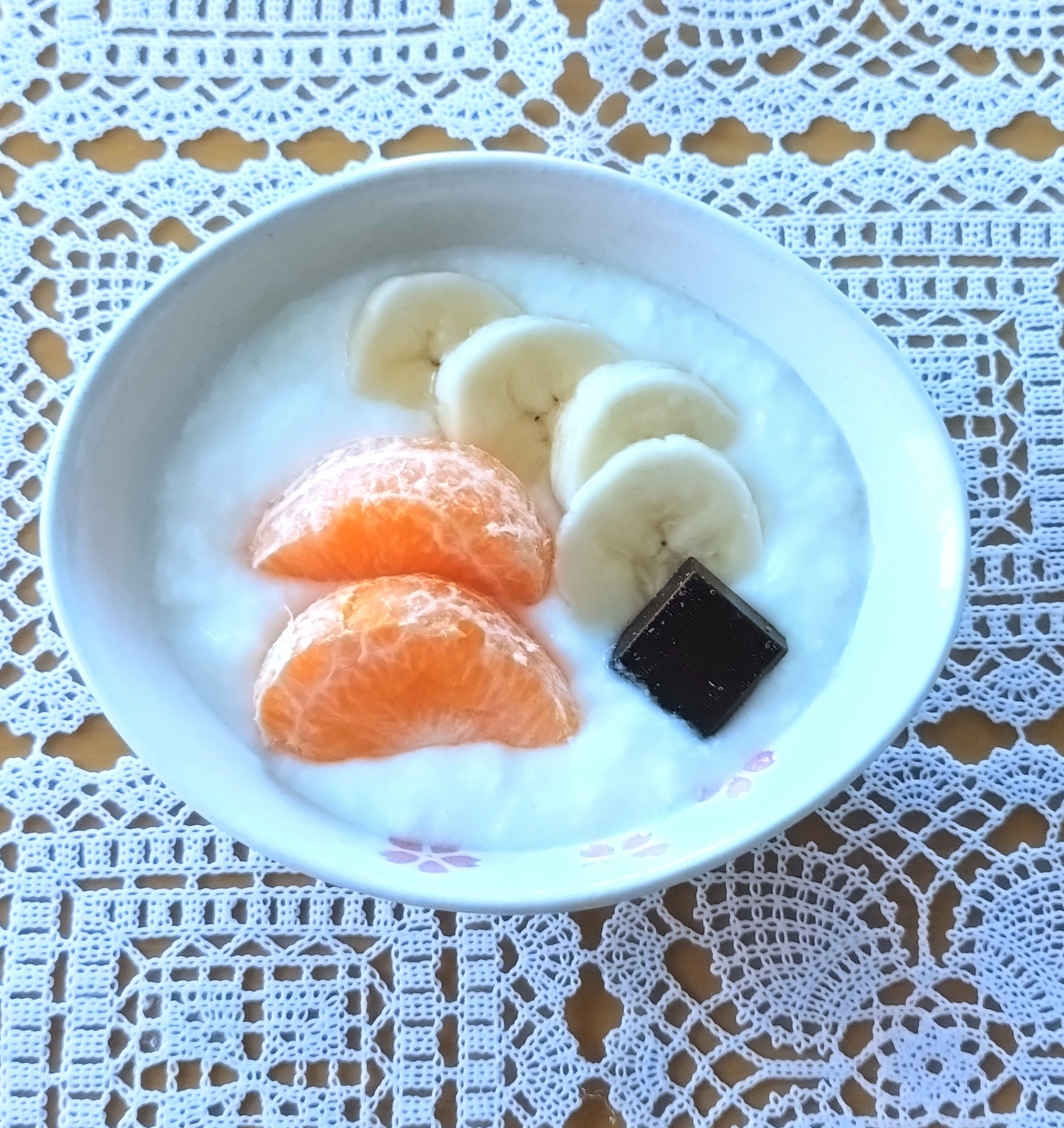 みかんとバナナのチョコヨーグルト◇