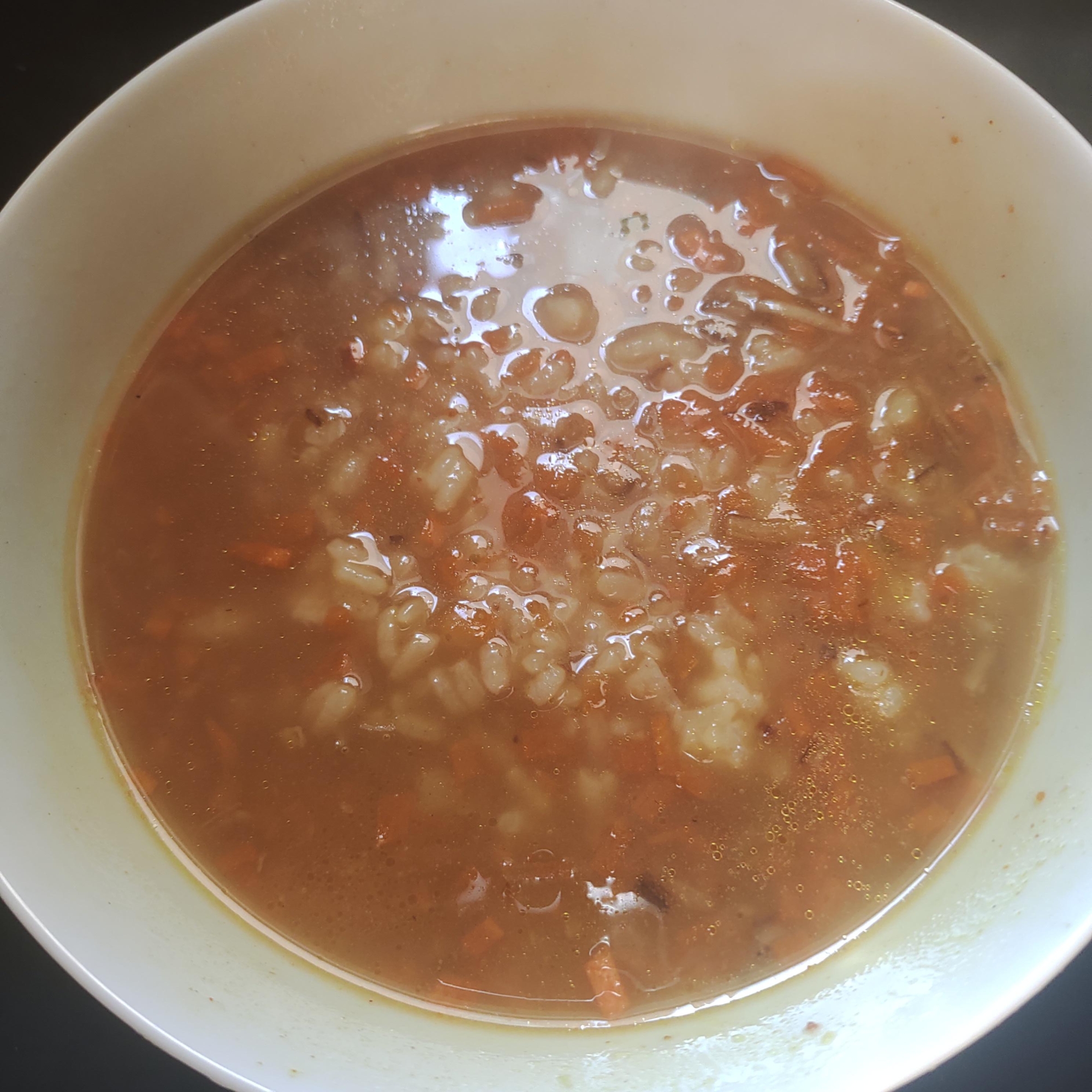 ごぼう、にんじん、カレー雑炊