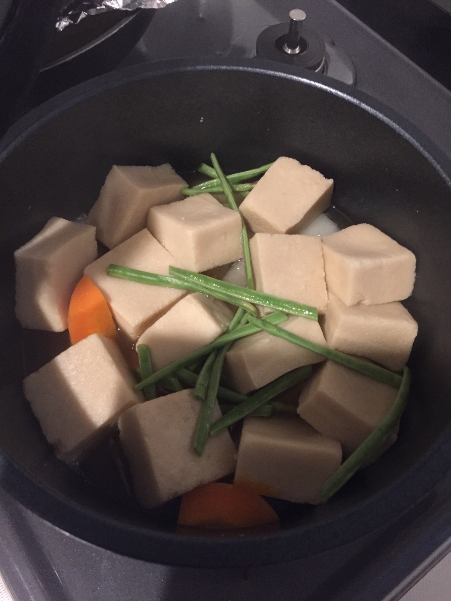 めんつゆで高野豆腐の煮物