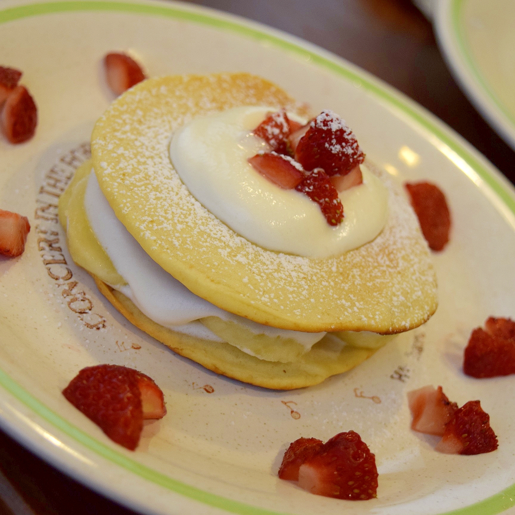 いちごのパンケーキ