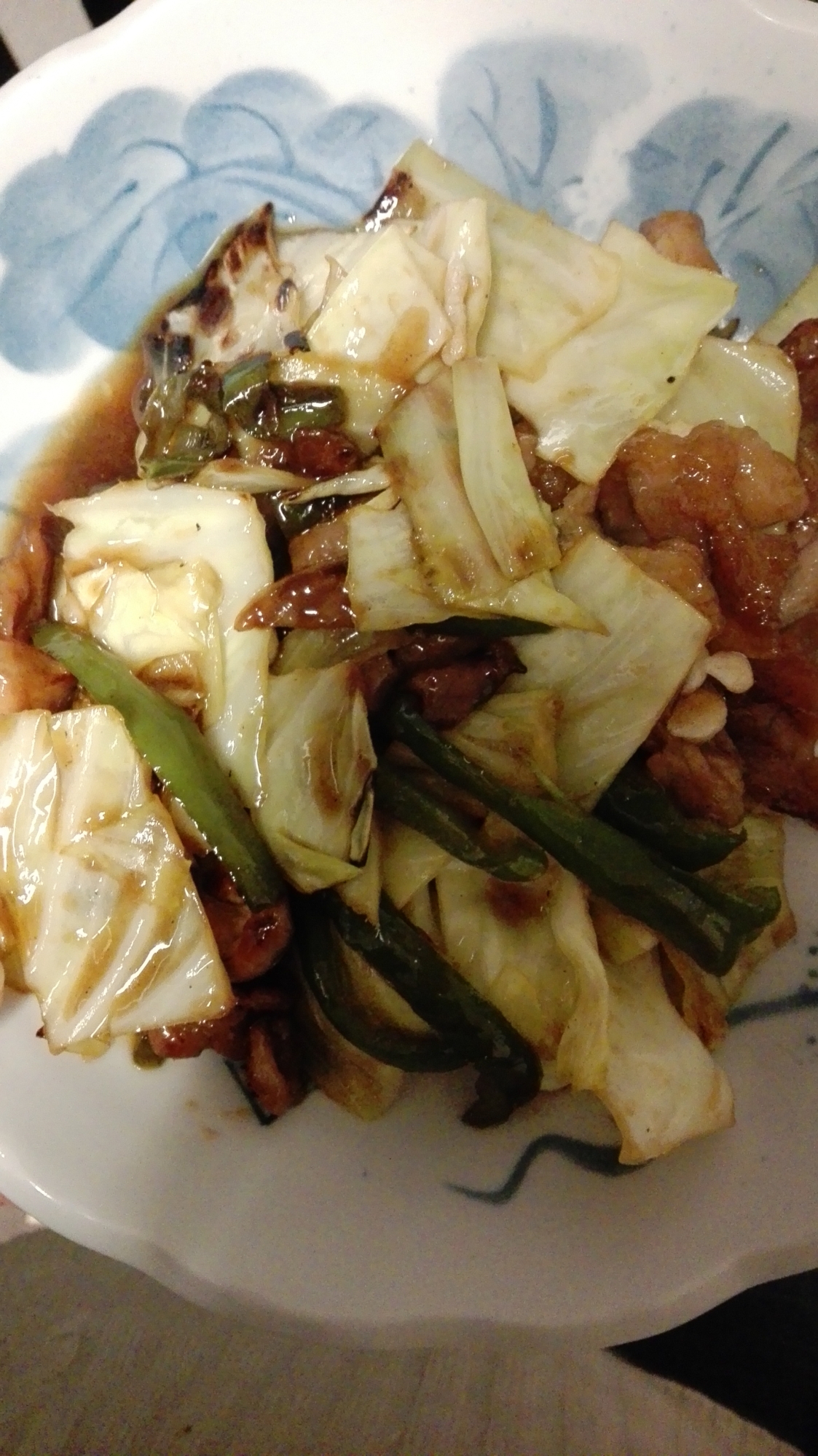 焼き肉のタレを活用。野菜炒め