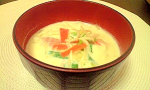 野菜たっぷり☆牛乳スープ
