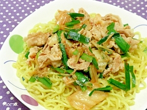 豚キムチのかけ麺