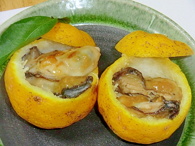 簡単でかわいい。牡蠣の柚子みそ焼き