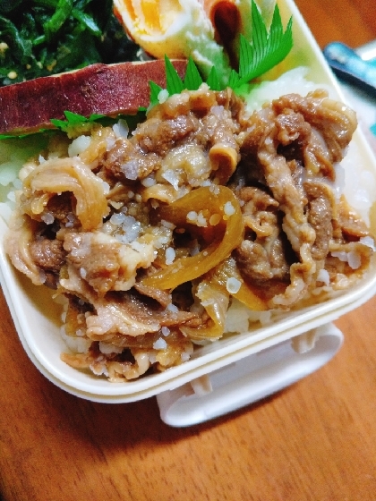 我が家の簡単牛丼