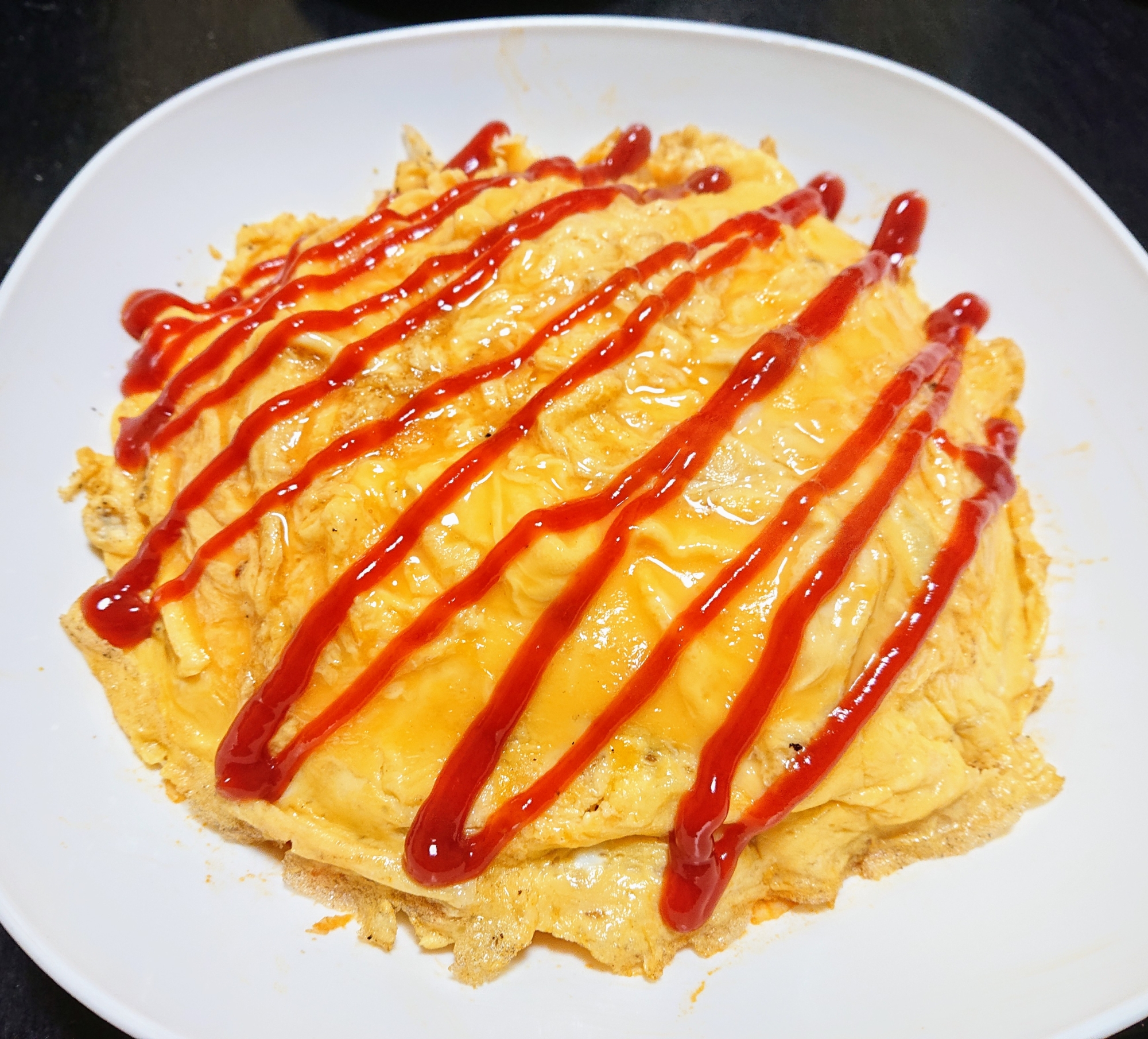 冷凍チキンライスで☆豆乳オムライス特盛