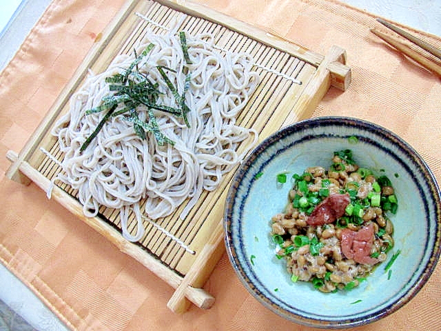 納豆つけ麺そば