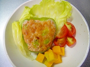 ワンコ用 ピーマンの肉詰めごはん レシピ 作り方 By Mint 楽天レシピ