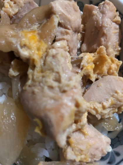 めんつゆで簡単な親子丼