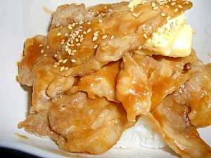 豚肉のバターしょうゆ焼き