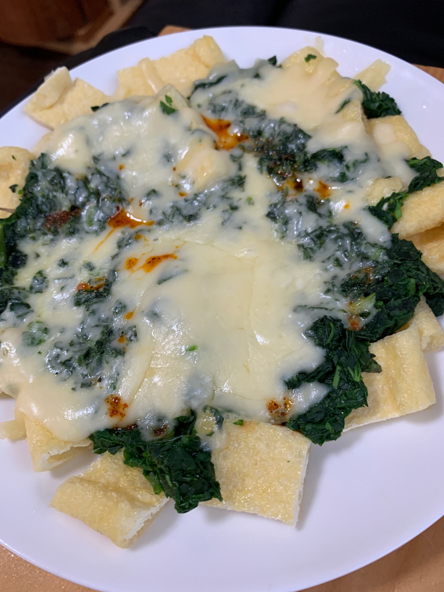 モロヘイヤチーズ焼き