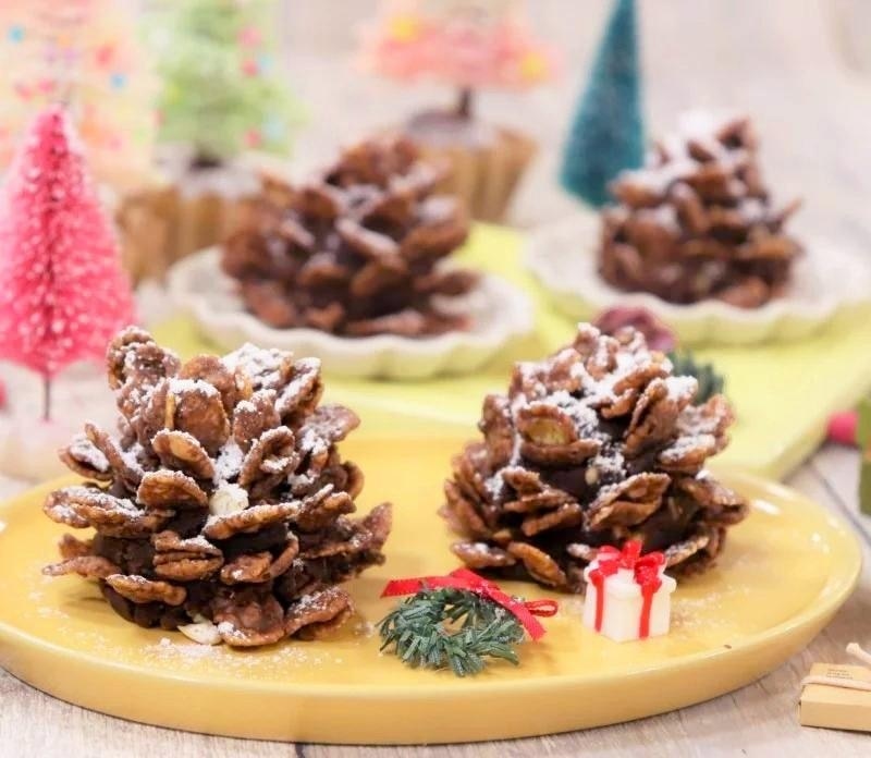 クラフト　クリスマスデコレーション　ミックスコーン　松ぼっくり　3点 そっくり！松ぼっくりケーキ レシピ・作り方 by HOME MADE cake - 楽天