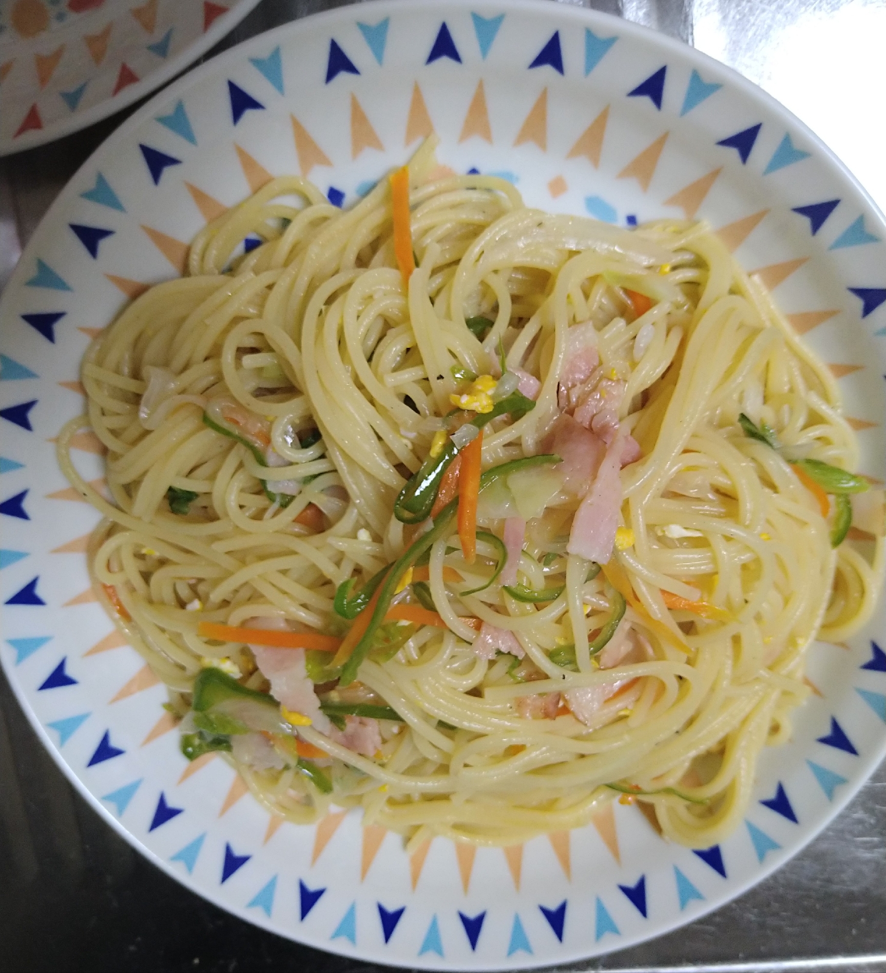 塩焼きそば風スパゲティ