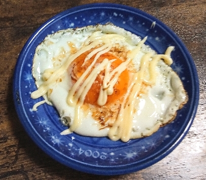 かつお節の目玉焼き